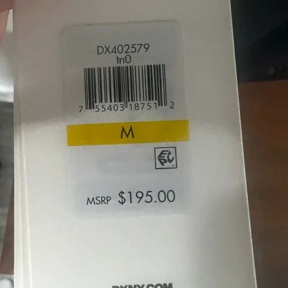 NWT Navy DKNY bomber jacket - Medium with removable hood - Picture 8 of 8